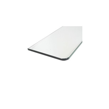 REPISA CRISTAL CUADRO 60 X 20 X 0.8 CM NEGRO - Envío Gratuito
