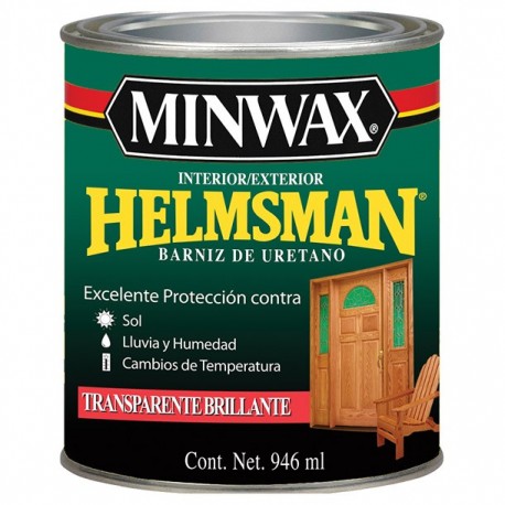 BARNIZ BRILLANTE PARA MADERA EXTERIOR MINWAX - Envío Gratuito