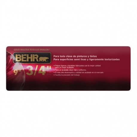 BEHR RODILLO GOLD MASTER 3/4" - Envío Gratuito