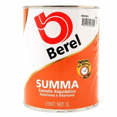 PINTURA ESM SUMMA NEGRO 1 L 624 - Envío Gratuito