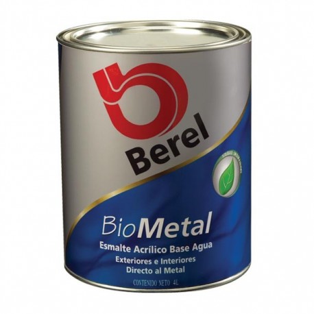 ESMALTE BASE AGUA BIOMETAL 4 L TINT - Envío Gratuito