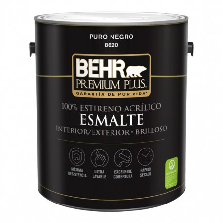 ESMALTE BRILLOSO NEGRO 3.8 L - Envío Gratuito