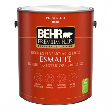 ESMALTE 3.8 L ROJO BRILLOSO - Envío Gratuito