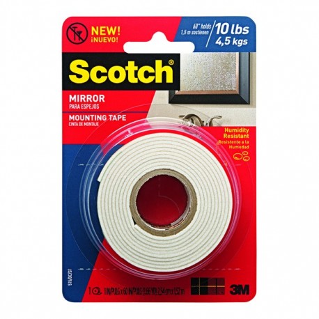 3M SCOTCH CINTA DE MONTAJE PARA ESPEJOS - Envío Gratuito