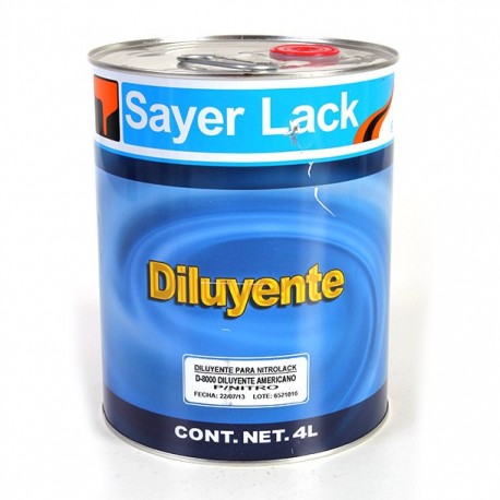 SOLVENTE PARA NITROLACK 4 L - Envío Gratuito