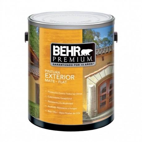 PINTURA PREMIUM EXTERIOR MATE BASE EXTRA BLANCA 1G - Envío Gratuito
