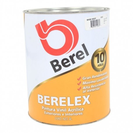 PINTURA BERELEX BASE DEEP 4 L - Envío Gratuito
