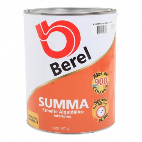 PINTURA SUMMA SEMIMATE BCO/PASTEL 4 L - Envío Gratuito