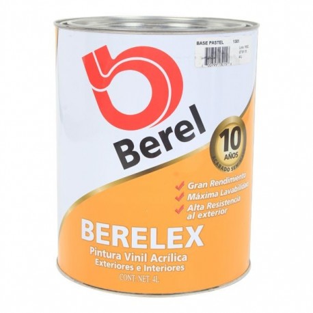 PINTURA BERELEX BASE PASTEL 4 LS - Envío Gratuito