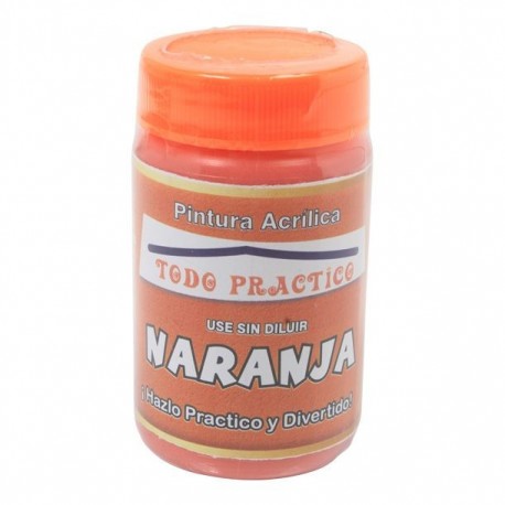 PINTURA ACRILICA 70 ML NARANJA - Envío Gratuito