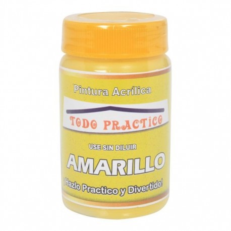 PINTURA ACRÍLICA 70 ML AMARILLA SOL - Envío Gratuito
