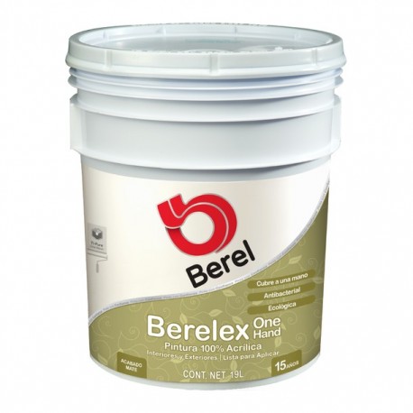 PINTURA BERELEX ONE HAND BASE PASTEL 19 L - Envío Gratuito