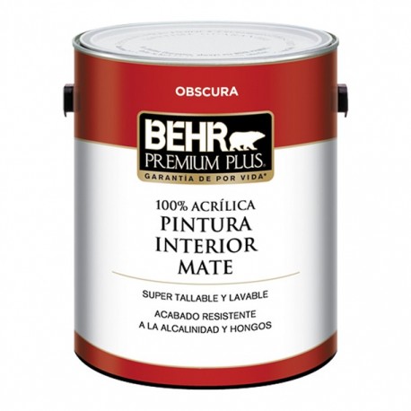 PINTURA PREMIUM PLUS INTERIOR MATE BASE OSCURA 1G - Envío Gratuito