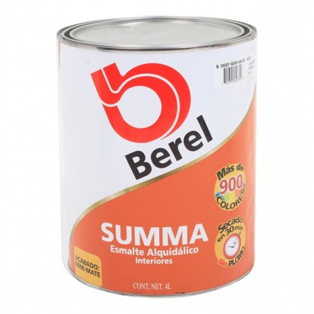 PINTURA SUMMA SEMIMATE BASE DEEP 4 L - Envío Gratuito