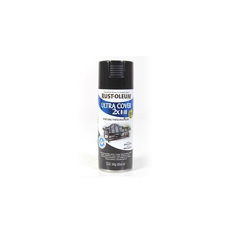 PINTURA SPRAY 2X NEGRO BRILLIANTE SPRAY - Envío Gratuito