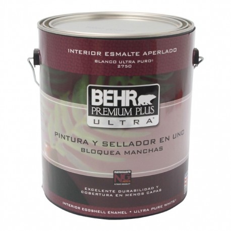 PINTURA PREMIUM PLUS ULTRA INTERIOR APERLADO BASE ULTRA BLANCO 1G - Envío Gratuito