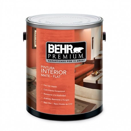 PINTURA PREMIUM INTERIOR MATE BASE BLANCA 1G - Envío Gratuito