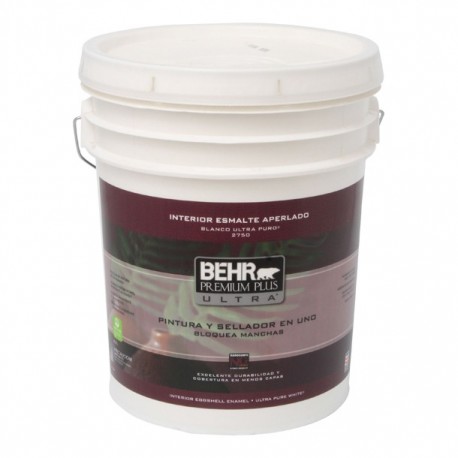 PINTURA PREMIUM PLUS ULTRA INTERIOR APERLADO BASE ULTRA BLANCA 5G - Envío Gratuito