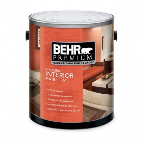 PINTURA PREMIUM INTERIOR SATINADO BASE BLANCA 1G - Envío Gratuito