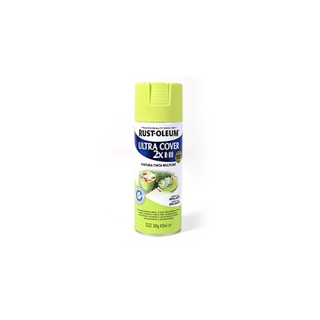 PINTURA SPRAY 2X VERDE LIMÓN BRILLANTE - Envío Gratuito