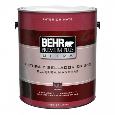 PINTURA PINTURA PREMIUM PLUS ULTRA INTERIOR MATE BASE ULTRA BLANCA 1G - Envío Gratuito