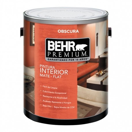 PINTURA PREMIUM INTERIOR MATE BASE OSCURA 1G - Envío Gratuito