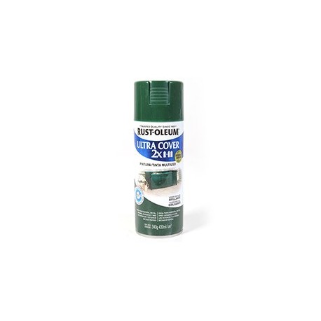 PINTURA SPRAY 2X VERDE OBSCURO BRILLANTE - Envío Gratuito