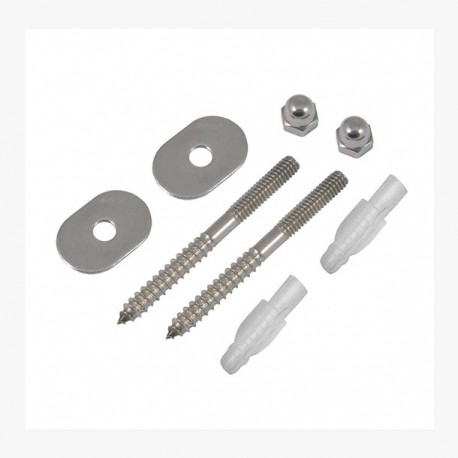 KIT TORNILLO-PIJA WC ACERO INOXIDABLE - Envío Gratuito