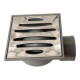 SUMIDERO PVC 50 MM X 40 MM S/H REJILLA ACERO INOXIDABLE - Envío Gratuito