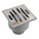 SUMIDERO PVC 50 MM X 40 MM S/V REJILLA ACERO INOXIDABLE - Envío Gratuito