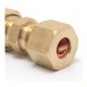CONECTOR DE COMPRESION 1/4" X 1/4" - Envío Gratuito