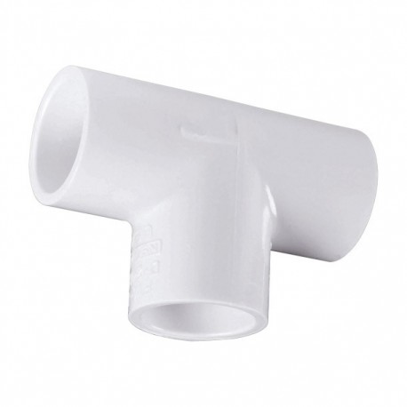 TEE LISO PVC CÉDULA 40 3/4" 19MM - Envío Gratuito