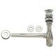 CÉSPOL LUJO PARA LAVABO LATÓN CROMADO - Envío Gratuito