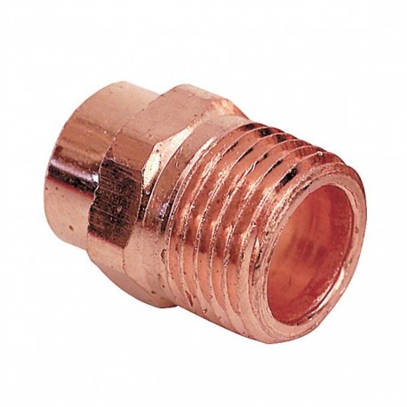 CONECTOR ROSCA EXTERIOR COBRE 3/4" 19MM - Envío Gratuito