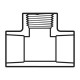 TEE LISO ROSCA INTERIOR PVC 3/4X3/4X1/2" - Envío Gratuito