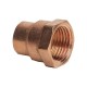 CONECTOR ROSCA INTERIOR COBRE 1/2" 13MM - Envío Gratuito