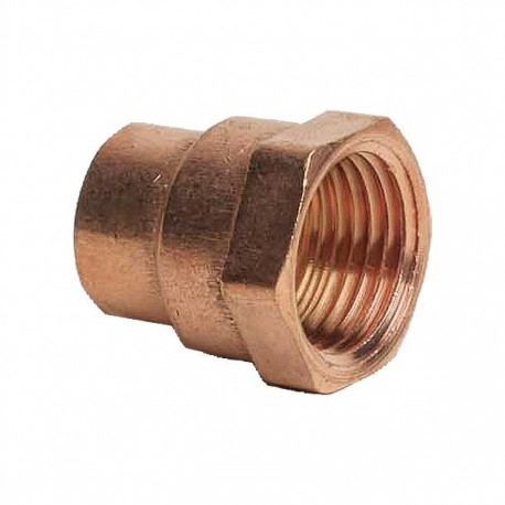 CONECTOR ROSCA INTERIOR COBRE 1/2" 13MM - Envío Gratuito