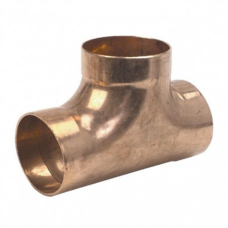 TEE REDUCIDA COBRE 3/4" X 3/4" X 1/2" - Envío Gratuito