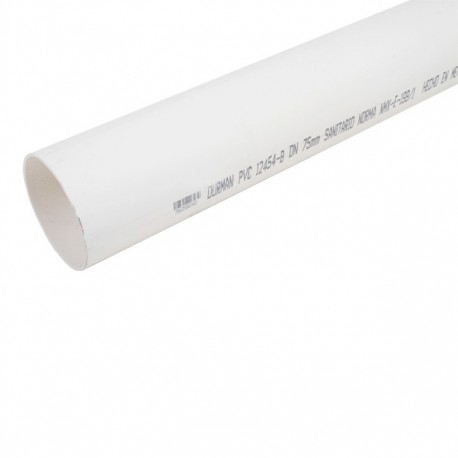TUBO PVC SANITARIO DE 75 MM X 1 M PRE-CORTADO - Envío Gratuito