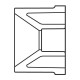 REDUCCIÓN BUSHING PVC 25X19 MM - Envío Gratuito