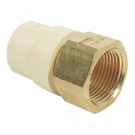 ADAPTADOR HEMBRA CPVC PARA INSTALACIONES DE BRONCE 3/4 - Envío Gratuito