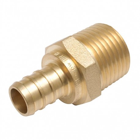 ADAPTADOR LATÓN MACHO PEX 1/2" X 1/2" - Envío Gratuito