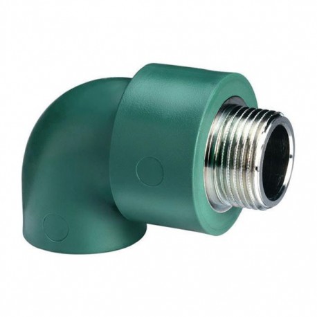CODO 90 GRADOS CON ROSCA MACHO 20X20 MM - Envío Gratuito