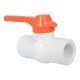 VÁLVULA DE ESFERA 3/4" DE PVC CON MANIJA - Envío Gratuito