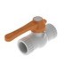 VÁLVULA DE ESFERA 3/4" DE PVC CON MANIJA - Envío Gratuito