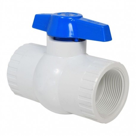 VÁLVULA DE ESFERA PVC ROSCAR 1-1/2" - Envío Gratuito