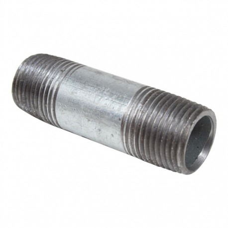 NIPLE ACERO GALVANIZADO CÉDULA 40 CON COSTURA 1/2" X - Envío Gratuito