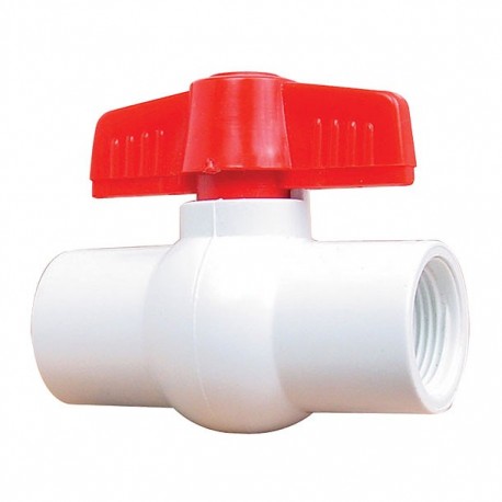 VÁLVULA ESFERA DE PVC 2"" 50MM 3 PIEZAS" - Envío Gratuito