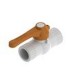 VÁLVULA DE ESFERA 1/2" DE PVC CON MANIJA - Envío Gratuito