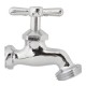 LLAVE MANGUERA CROMADA 1/2" B2 - Envío Gratuito